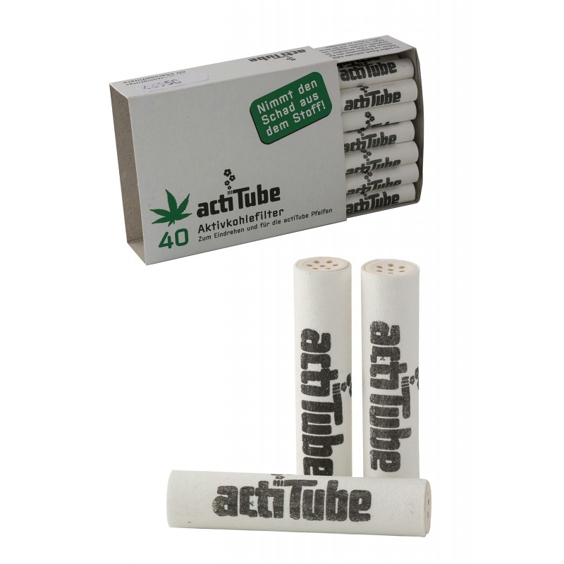 4t caja con 40 filtros de o 8 mm actitube de carbon activo